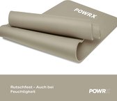 POWRX Gymnastiekmat Yoga Mat (Licht Grijs 183 x 60 x 1,5 cm) 183 x 60 cm I Dikte: 1cm of 1,5cm incl. draagriem & tas diverse kleuren. Kleuren