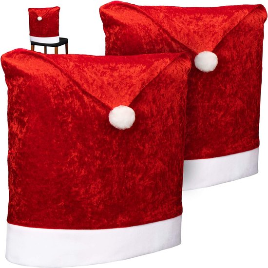 BBLTIFF Stoelhoezen, 6-delig, kerststoelhoezen, 60 x 50 cm