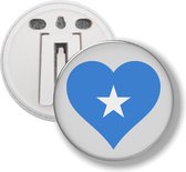 Button Met Clip - Hart Vlag Somalië