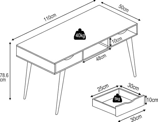 Bureau à Dessin, Table à Dessin avec Rangement, Bureau d'art