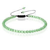 Memphis No.1 Armband - 4mm Green Cat Eye