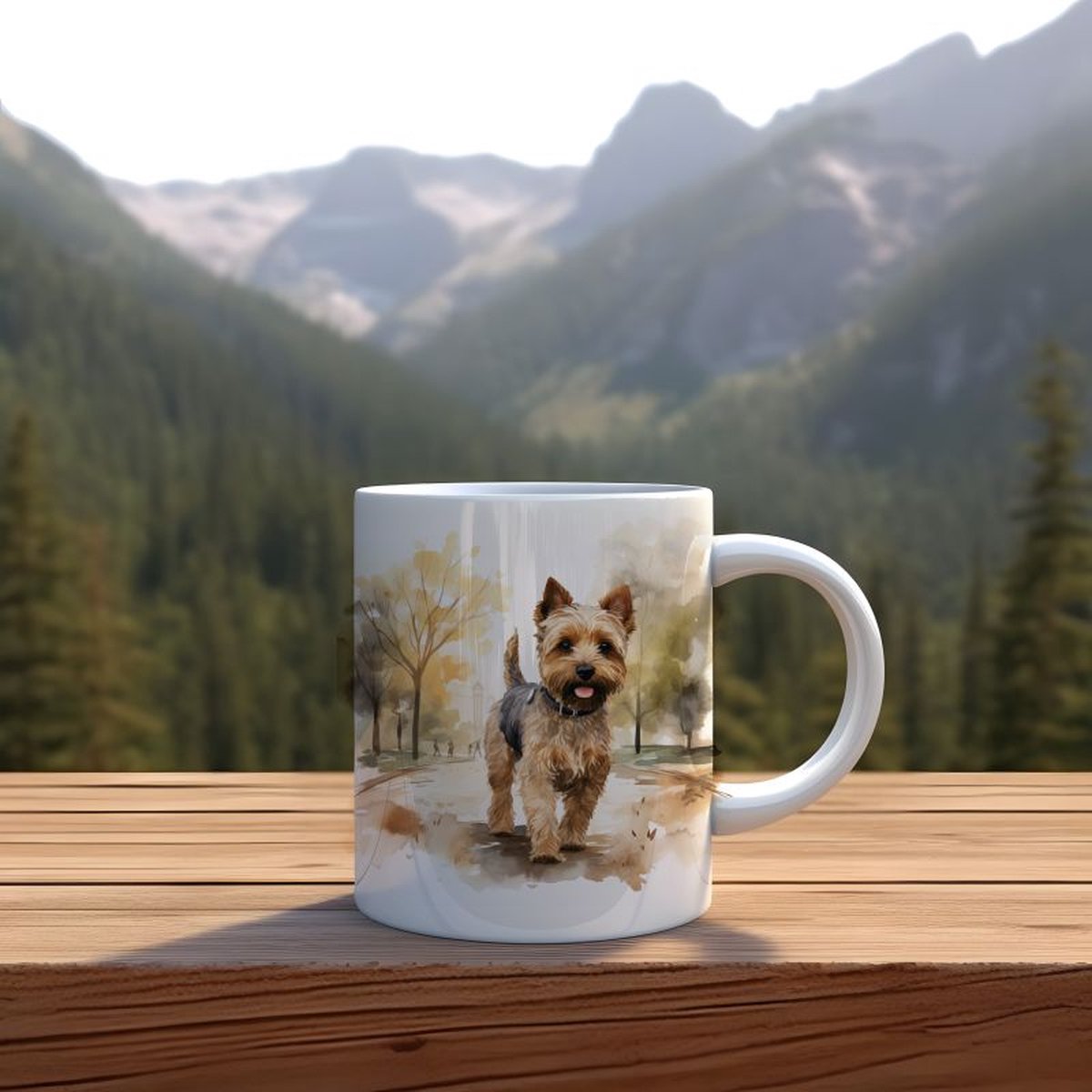 Mok Airdale Terrier Beker cadeau voor haar of hem, kerst, verjaardag, honden liefhebber, zus, broer, vriendin, vriend, collega, moeder, vader, hond