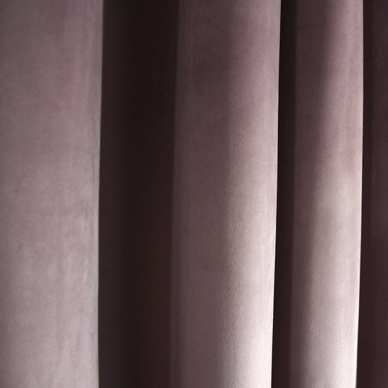 Glow Thuis – Verduisterend Fluwelen Gordijn 140x250 cm – Lichtroze – 70% Lichtdicht – Kant en Klaar – Plooiband – 1 Stuk