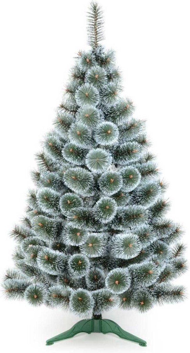 Kerstboom - 180CM - Sneeuw/Groen - Volle takken - aangenaam zachte naalden.
