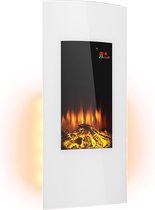 Klarstein Lamington Cheminée Décorative - Cheminée Électrique - 1000W / 2000W - Flammes LED - Minuterie Hebdomadaire - Télécommande
