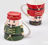 EDG - Noël Set de 2 mugs (casse-noix vert/rouge)