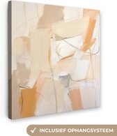 Canvas schilderij abstract 20x20 cm - Slaapkamer wanddecoratie volwassenen - Abstracte moderne kunst - Muurdecoratie canvasdoek - Muurdoek keuken decoratie - Foto op canvas - Keukenschilderij woondecoratie modern - Kamer versiering