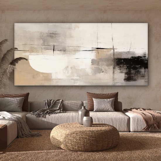 Foto: Canvas schilderij abstract 160x80 cm abstracte moderne wandkunst huis decoratie woonkamer modern keuken muur schilderijen wanddecoratie accessoires kamer interieur decoraties industrieel wanddoek grijs wall decoration