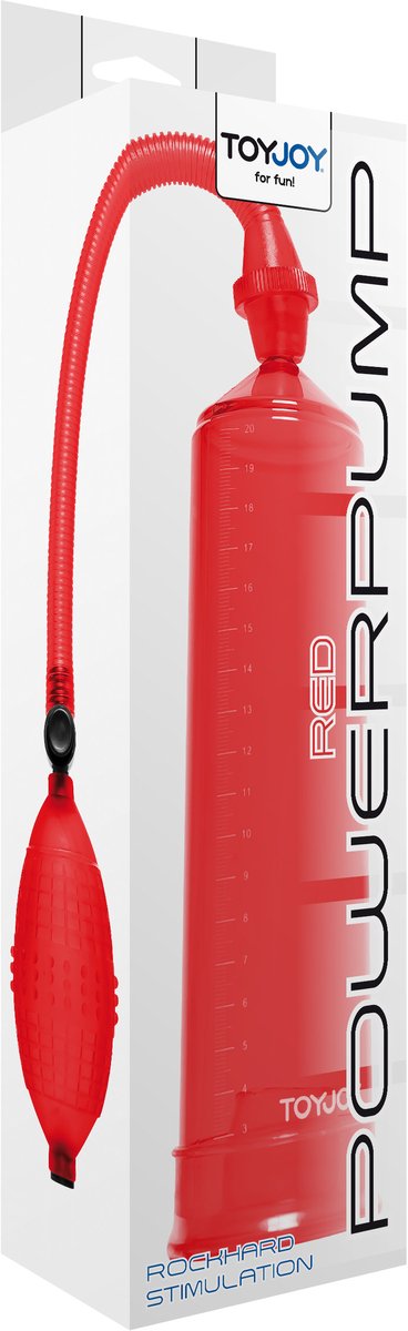 Toy Joy Power Pump - Penispomp - Rood - Ø 55 mm