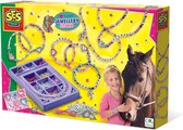 SES - Ik hou van paarden - Sieraden studio - paarden bedels en letterkralen - elastisch koord en waxkoord - complete set met handige naald