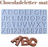 Chocoladeletter mat - Maak je eigen mini Chocoladeletters - chocolade smelten - Sinterklaas - 36x20cm - Hittebestendig silicone - Sinterklaas