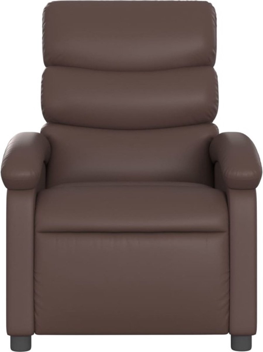 vidaXL Massagestoel - verstelbaar - kunstleer - bruin