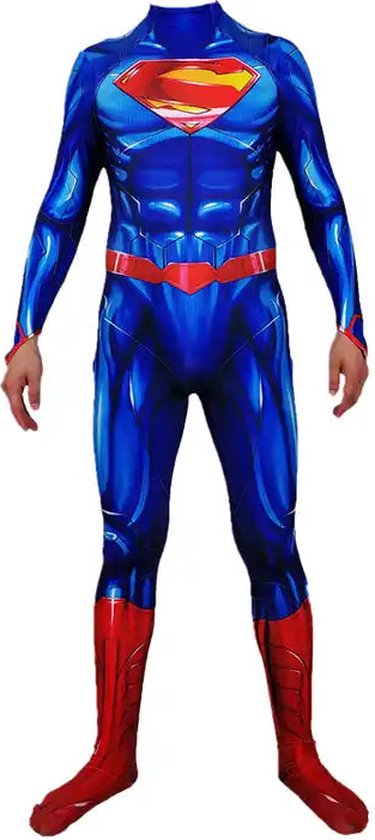 Rêve de super-héros - Superman avec cape - 140 (8/9 ans) - Déguisements - Costume de super-héros