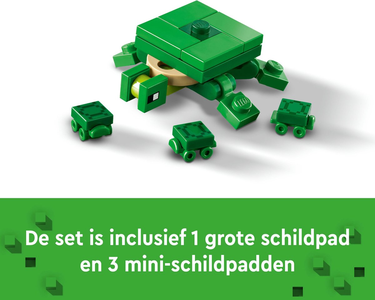 LEGO Minecraft Het schildpadstrandhuis Dieren Speelgoed voor Kinderen vanaf 8 jaar 21254 — afbeelding 18