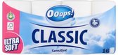 OOOPS! 3-Laags Sensitive Toiletpapier 16 Stuks