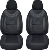 Autostoelhoezen voor Honda Jazz 2 GE 2008-2015 in pasvorm, set van 2 stuks Bestuurder 1 + 1 passagierszijde G - Serie - G701 - Zwart