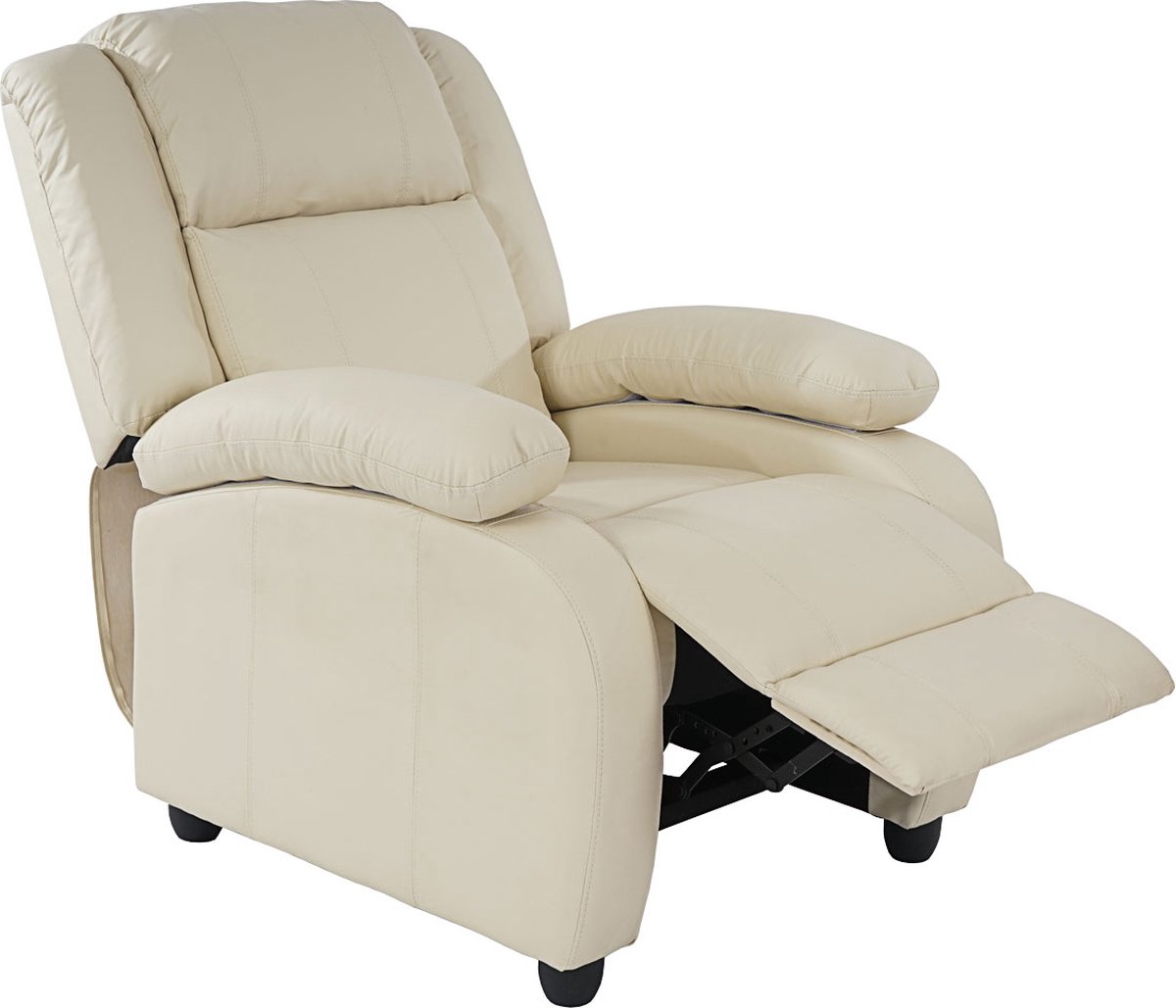 Cosmo Casa TV fauteuil - Ontspanningsfauteuil - Ligfauteuil - Lincoln - Kunstleer - Room - wit
