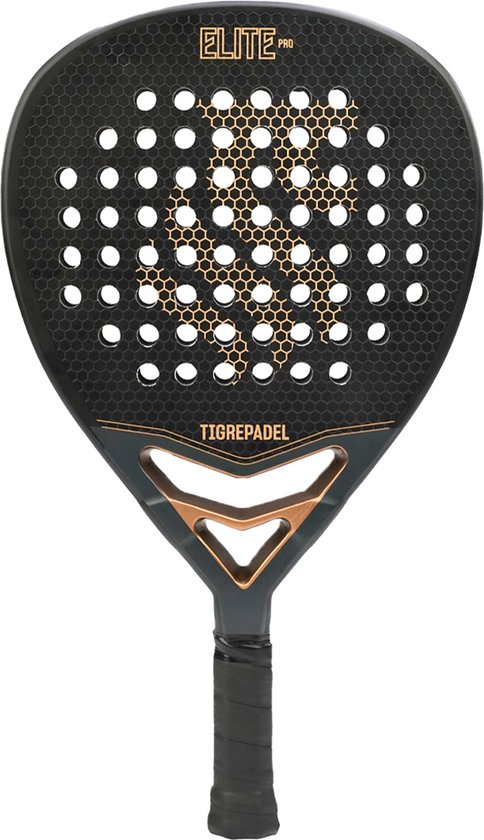 TigrePadel Elite Pro Padelracket - Lichtgewicht Padel Racket - Carbon -  Geschikt voor... | bol