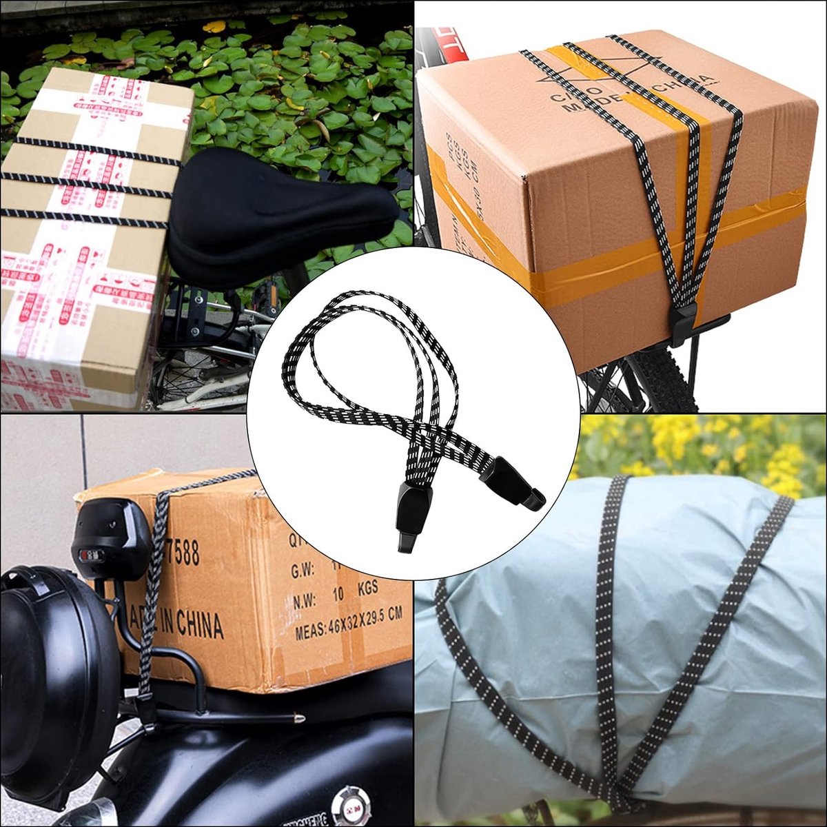 Filet Élastique Filet À Bagages Élastique En Nylon Robuste Avec Crochets  Pour Les Vélos De Montagne De Route, Les - Cdiscount Sport