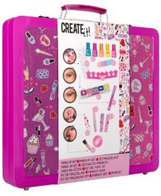 Foto: Create it make up koffer tin neon en glitters