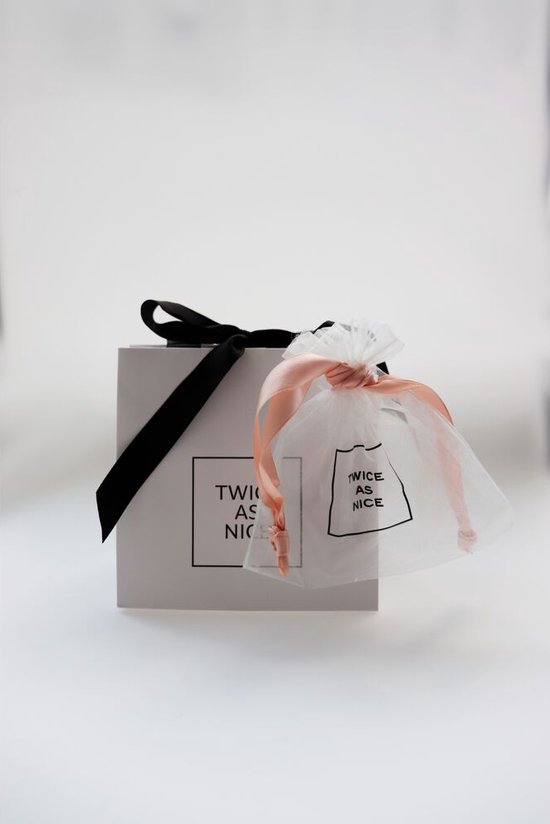 Collier Twice As Nice en acier inoxydable, chaîne figaro 3 mm 40 cm+5 cm