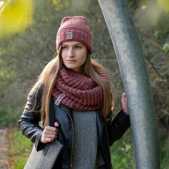 Knit Factory Alex Gebreide Colsjaal Dames & Heren - Nekwarmer - Ronde