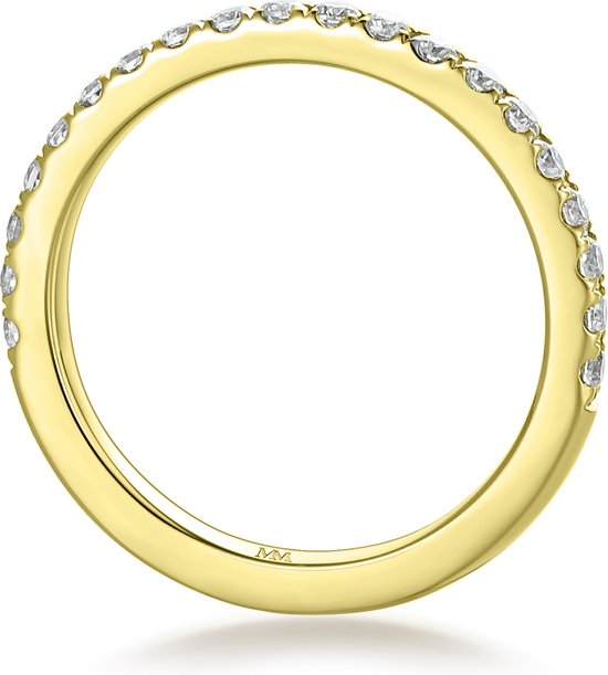 Starlet - Ring d'éternité moissanite en or jaune 14 carats