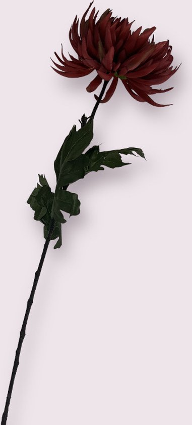 Zijden kunstbloem Chrysant | Fuchsia | Lengte 82 centimeter