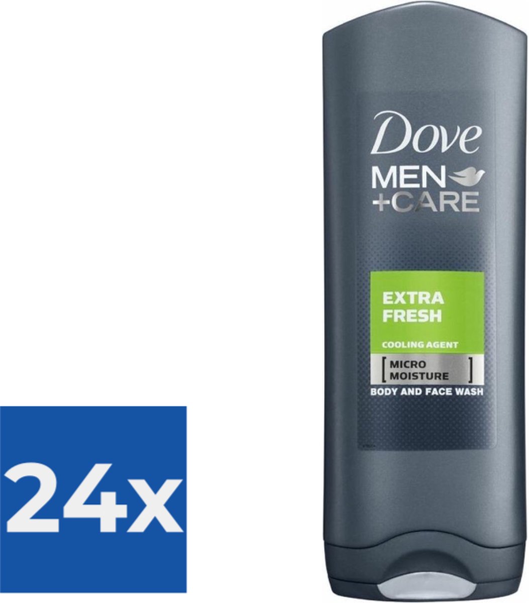 Goedkoopste Dove Men Care Shower Extra Fresh - 250 ml - Douchegel - Voordeelverpakking 24 stuks
