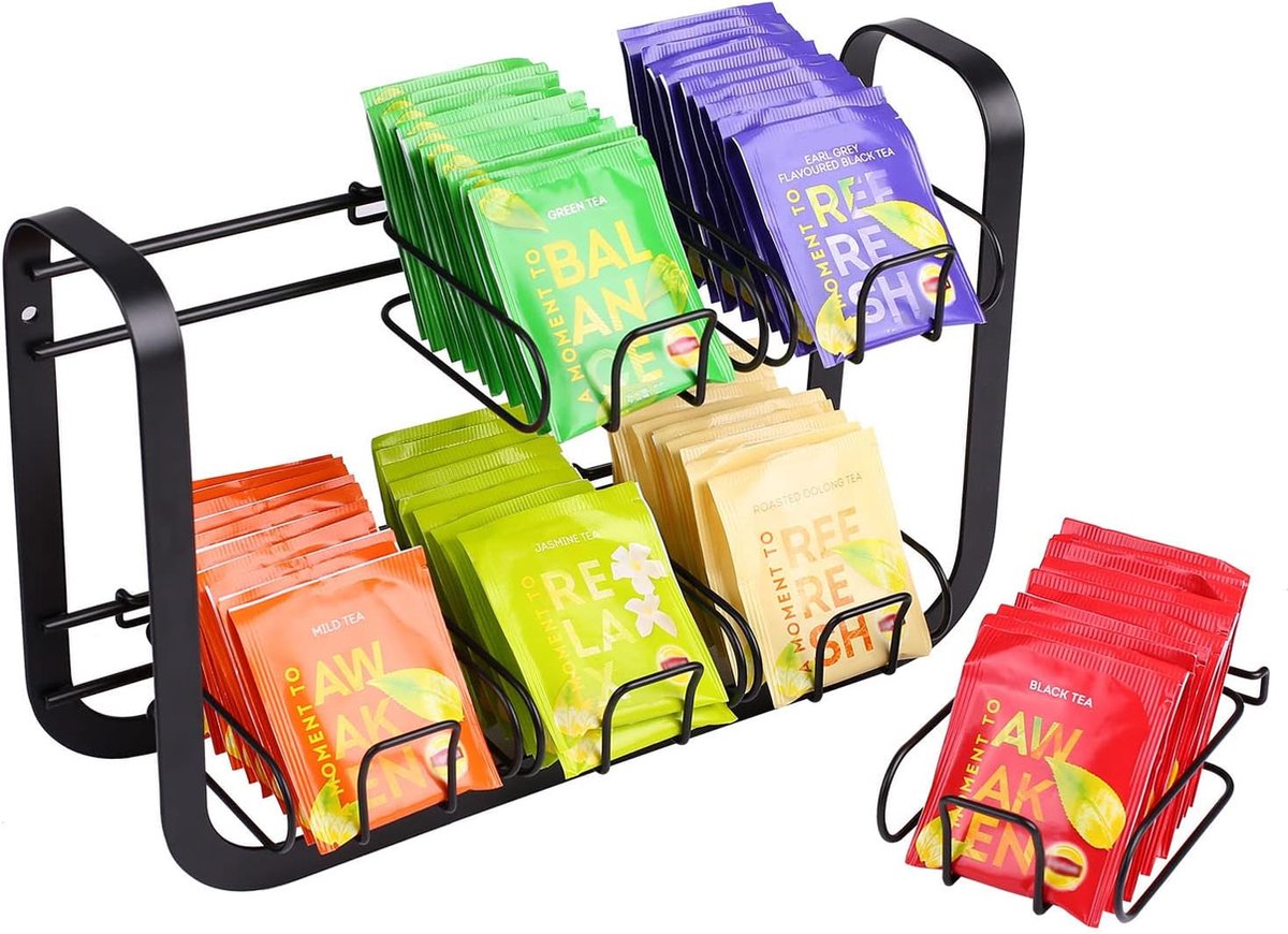Boîte de rangement pour sachets de thé et distributeur de sachets
