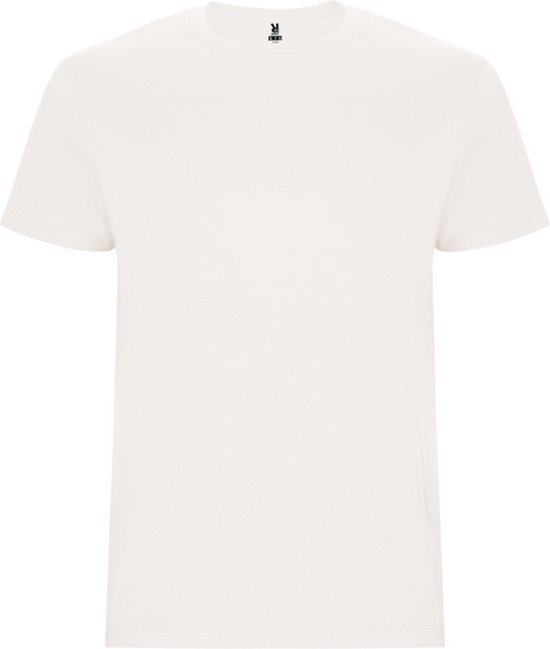 T-shirt unisex met korte mouwen 'Stafford' Vintage Wit - 3XL