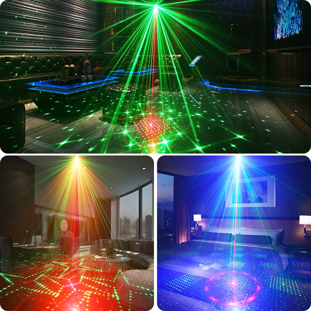 Aopre UV scène lumière violette Led barre Laser Projection éclairage fête  Club Disco lumière pour noël intérieur scène effet lumières