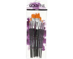 CC Gold Line Acryl Penselen Plat Set 7 stuks