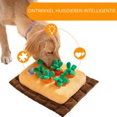 Honden Speelgoed - Pluche Wortels met Piepen - Interactieve Snuffle Mat - Chew Toy - Kauwspeelgoed - Snuffeltapijt - voor Honden & Katten