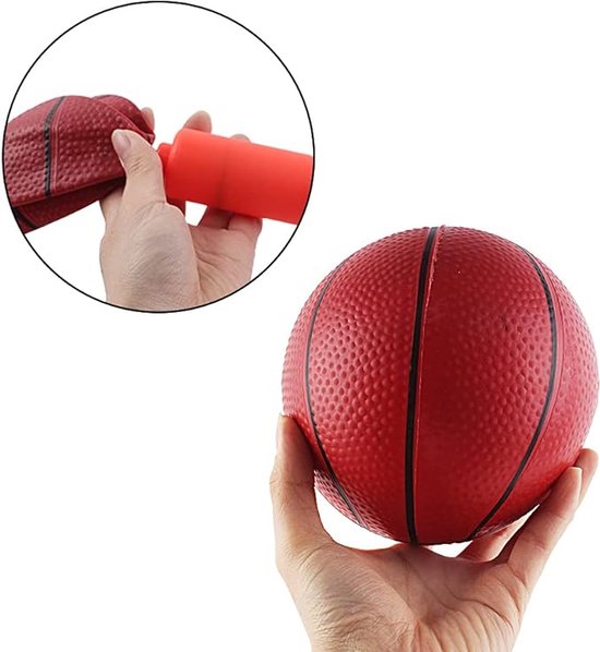 Basketbal Speelset Speelgoed - Basketbalbord met balpomp en 2 ballen - Binnen- en Buitenplezier voor Actieve Jongens en Meisjes - Duurzaamheid en Veiligheid Gegarandeerd - Basketballring - 