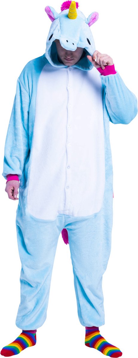 Eenhoorn onesie - dieren onesie - verkleedkleding - carnavalskleding - Carnaval kostuum - dames - heren – volwassenen – Party animal - maat XL/XXL — afbeelding 2