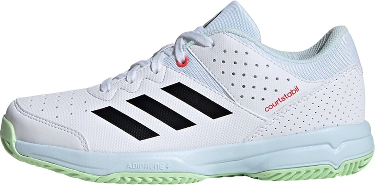 adidas Performance Court Stabil Schoenen Kinderen – 38 2/3 Wit