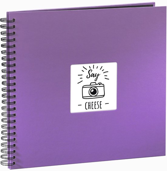 Hama Album Photo Fine Art Lilas 30x30 Cm - 80 Pages Blanches - Idéal Scrapbooking Et Souvenirs