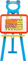 Kinderezel met krijtbord en whiteboard 2-in-1