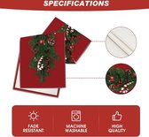 Chemin de table de Noël, ligne rouge, chemin de table de Noël avec cloches d'arbre de Noël, imprimé cannes de bonbon, longue nappe de Noël rectangulaire pour décoration de table de Noël (230 x 33 cm)