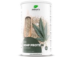 Nature's Finest Bio Hemp Protein Powder - biologisch hennepzaadpoeder - plantaardige eiwitten - spieropbouw en herstel - rijk aan vezels - ondersteunt energie en vitaliteit - vegan - zonder toegevoegde suikers