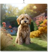 Carrelage Avec Impression | Cadeau | Puppy dans le Jardin | Labradoodle