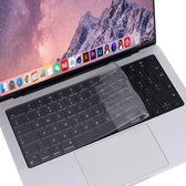 Siliconen Toetsenbord Cover voor MacBook Pro 14" M1 (A2442), M2 (A2779) M3 (A2992/A2918), MacBook Pro 16" M1 (A2485), M2 (A2780), M3 (A2991) - MacBook Air 13.6" M2 (A2681) en M3, 15.3" M2 (A2941) M3 - Toetsenbordbescherming - Accessoire - Transparant
