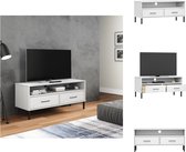 vidaXL OSLO TV-Kast - 106 x 40 x 46.5 cm - Massief grenenhout - Kast