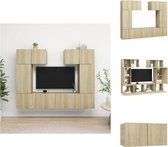 vidaXL TV-meubelset - Sonoma eiken - 60x30x30 cm - 30.5x30x60 cm - 80x30x30 cm - Kast