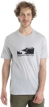 Icebreaker 150 Tech Lite Ii Sidecountry Merino T-shirt Met Korte Mouwen Grijs M Man