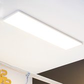 INSPIRE - Set van 5 LED panelen dimbaar GDANSK - 5 x plafondlampen - 119,5x29,5cm - 5400 LM - 2700K/4000K/6500K - IP20 - 42 W - wit aluminium - LED plafondlamp
