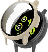 Watch case screenprotector - hoesje - geschikt voor Garmin Vivoactive 5 - ivoorkleurig