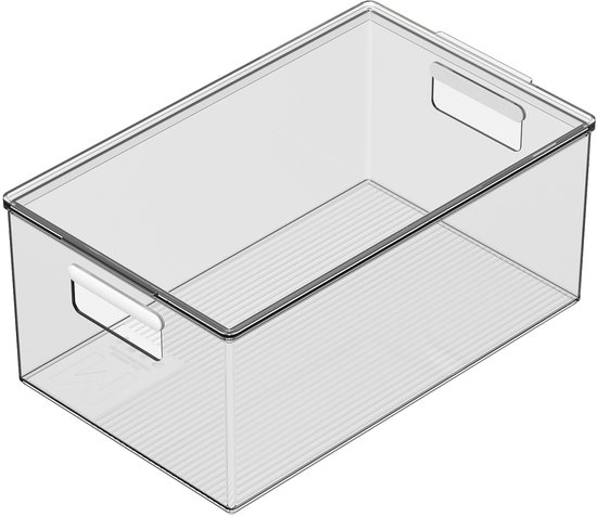 So Clever Boîte de Rangement Classic Clear - 20 x 34 x 14,5 cm (M) - avec couvercle