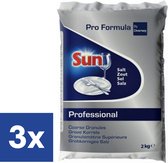 Sel pour Lave-Vaisselle Sun Professional - 3 x 2 kg